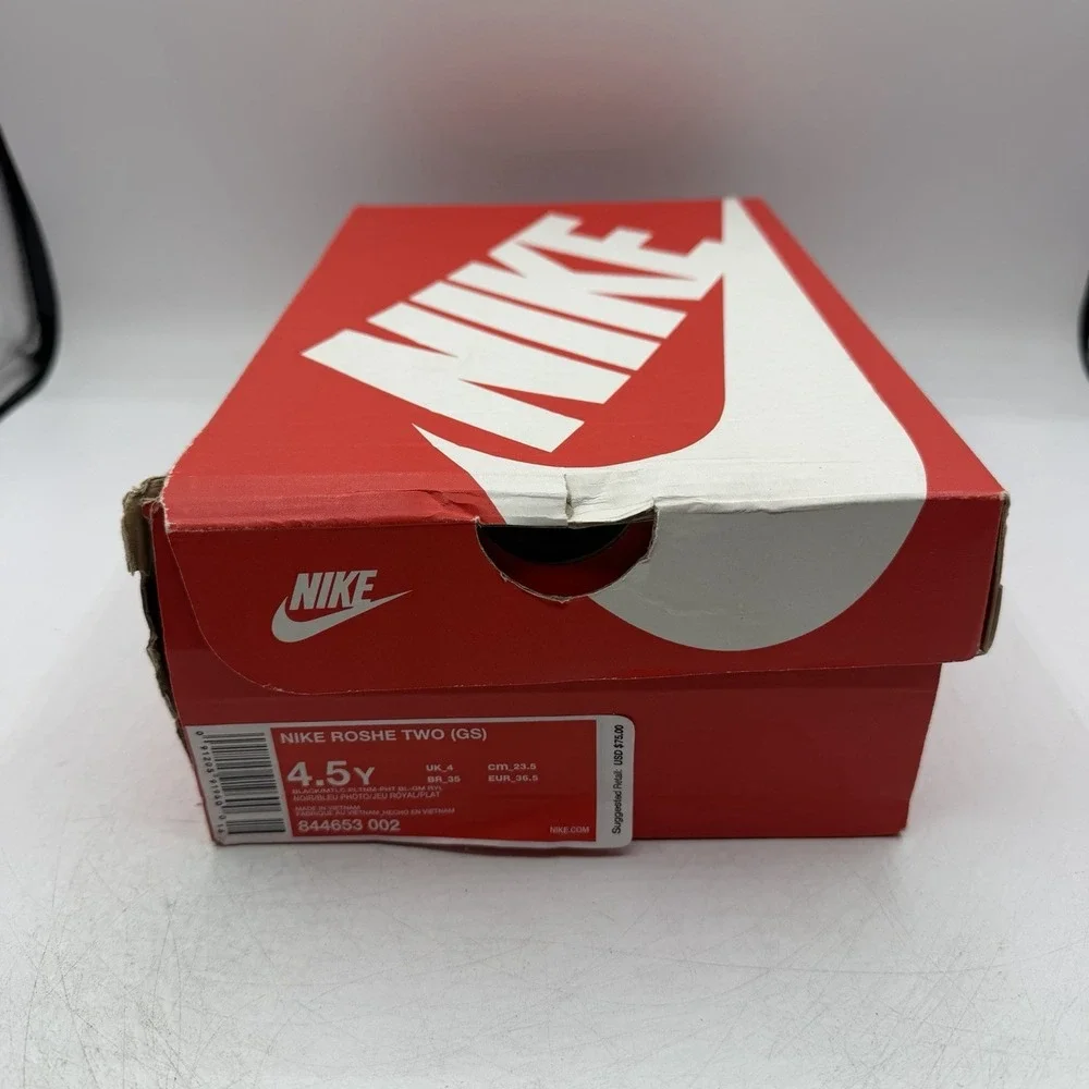 Nike Roshe Two GS Running Shoes Size Youth 4.5 Womens 6 Blue Sneakers 844653-002